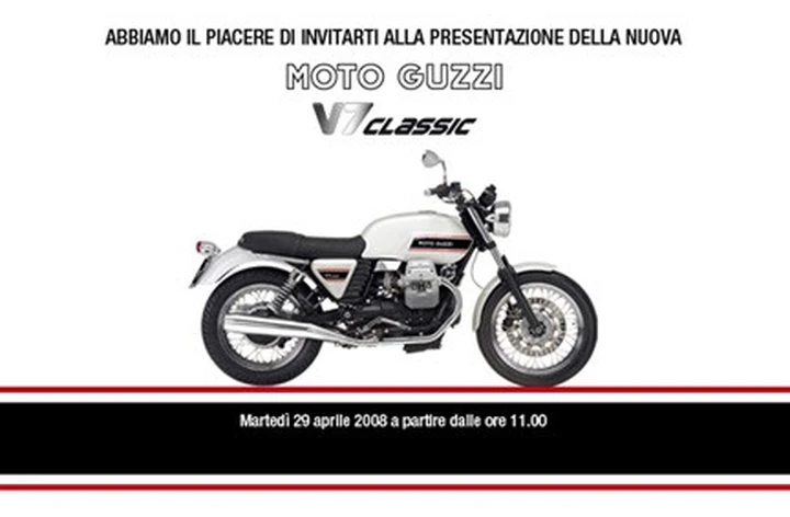 Presentazione Moto Guzzi V7 Classic - Stay Tuned!