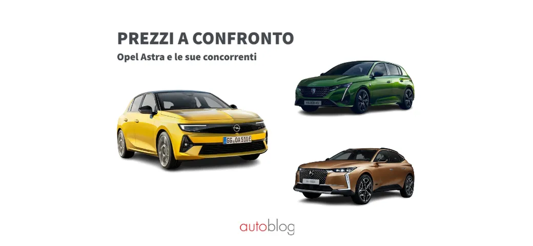 Opel Astra: prezzi e promozioni a confronto con le sue concorrenti