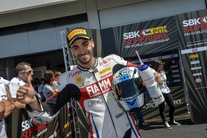 Podio per De Rosa Superstock 1000, sfortunato Baiocco in SBK