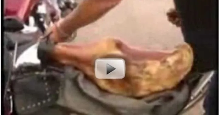 Video: il motociclista salumiere