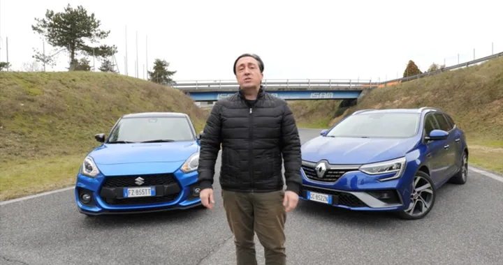Renault Megane E-Tech Plug-in e Suzuki Swift Sport Hybrid: la prova