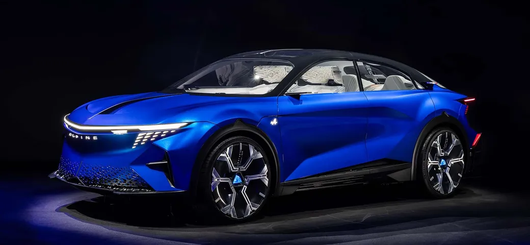 Alpine A390_β: il futuro delle Fastback elettriche svelato al Salone di Parigi 2024