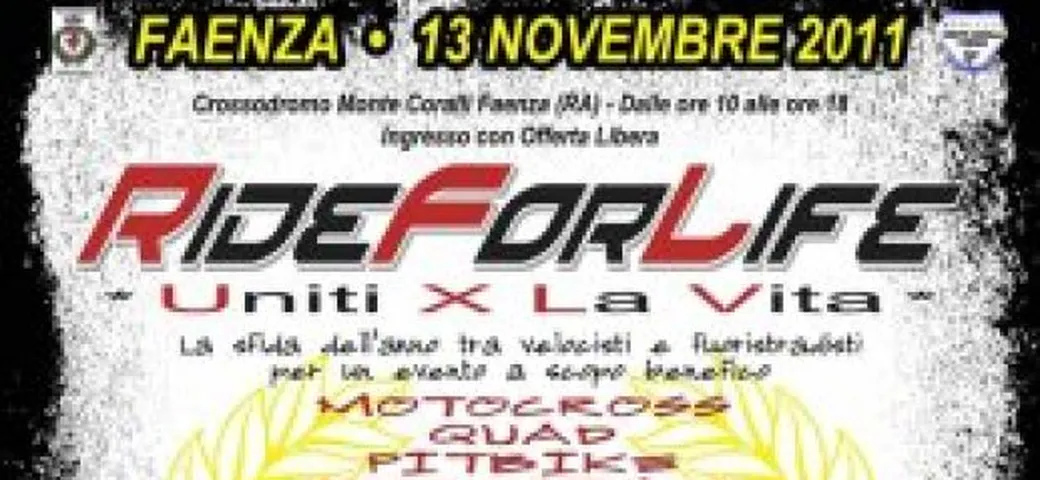 Al RideForLife 2011 Yamaha e Riders4Riders con Melandri, Scassa, Dovizioso e De Angelis