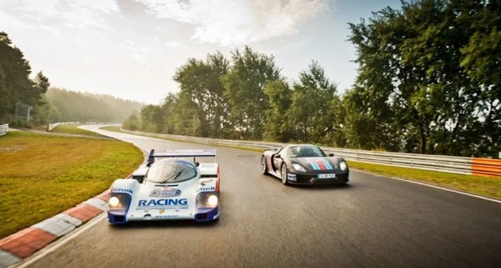 Porsche 918 Spyder: le fotografie al Nurburgring sono con la 956!