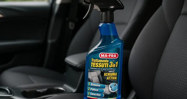 Sedili come nuovi con 5 euro grazie al pulitore Ma-Fra 3in1 in super sconto