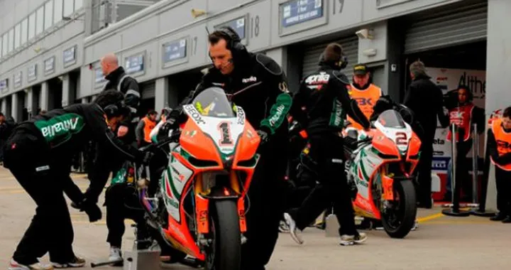 WSBK: Test positivi per Aprilia Alitalia al Mugello