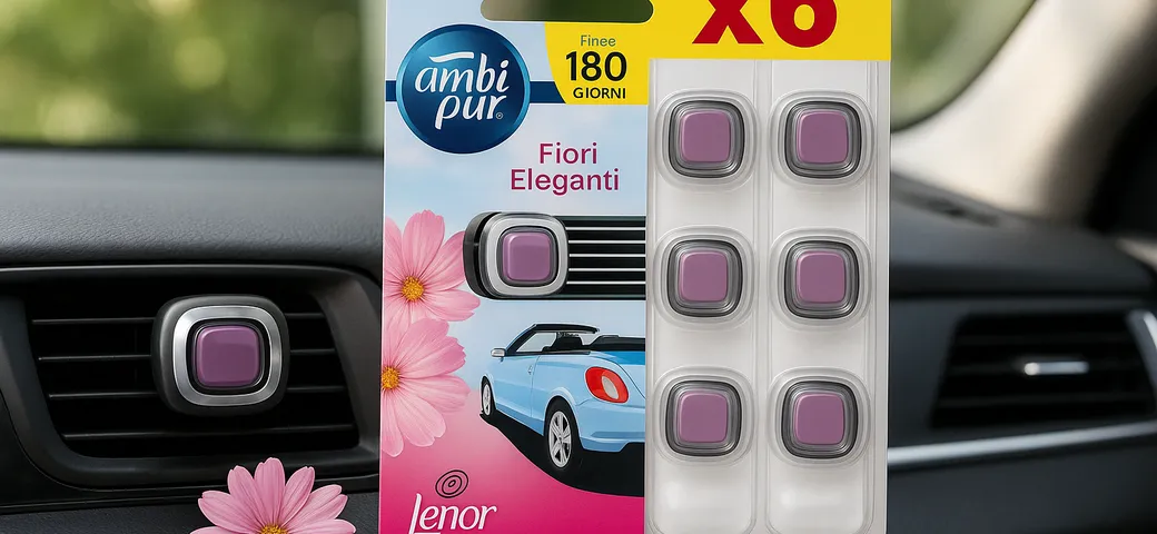 Ambi Pur Odourclear: 6 profumatori auto a 13 euro grazie al Prime Day Amazon