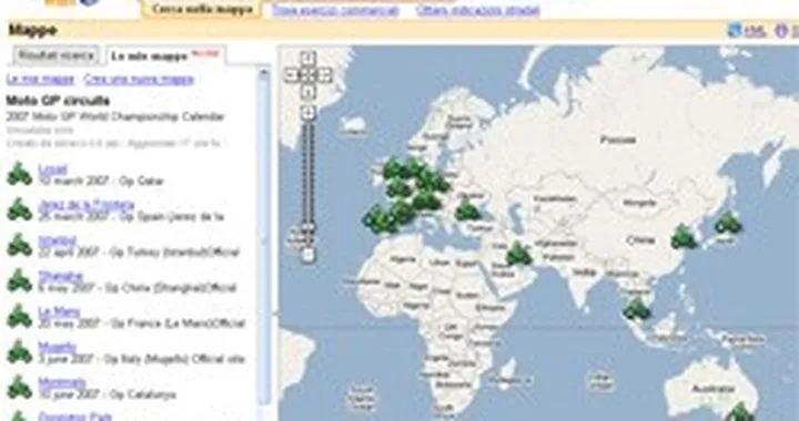 Circuiti della MotoGP su Google Maps