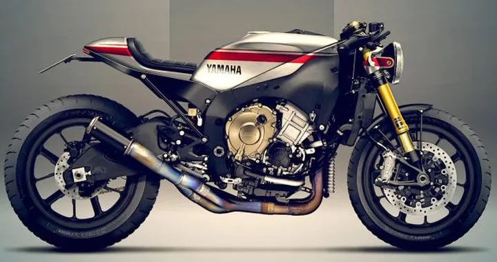 Yamaha R1M Cafè Racer by Holographic Hammer