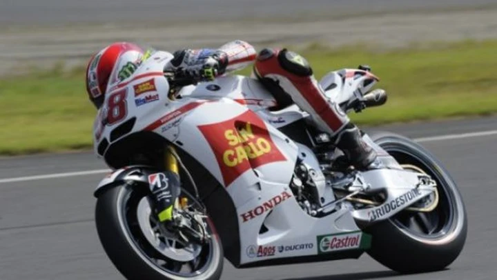 MotoGP: Marco Simoncelli è salito sulla RC213V a Motegi. 