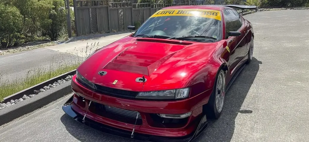La (ex) Ferrari 456 GT con frontale Nissan e motore rotativo Mazda