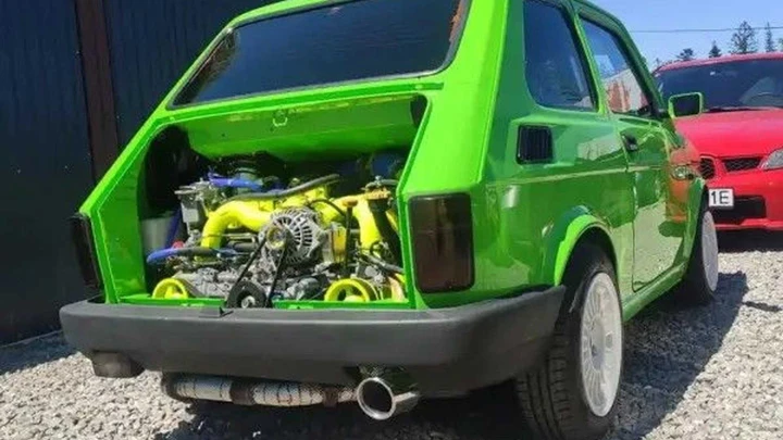 La Fiat 126 con il motore boxer Subaru