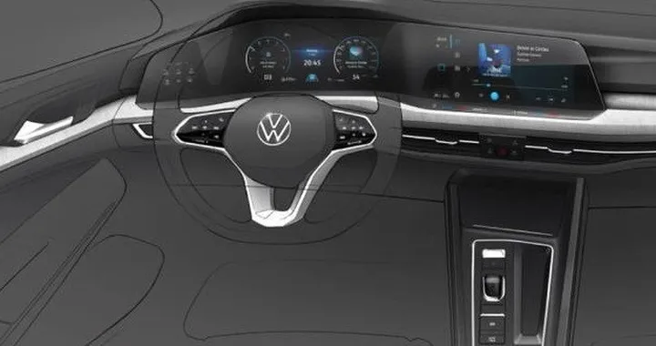 Nuova Volkswagen Golf 8: la plancia sarà totalmente digitale