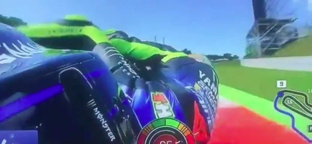 Video: la caduta di Valentino Rossi al Mugello 2019