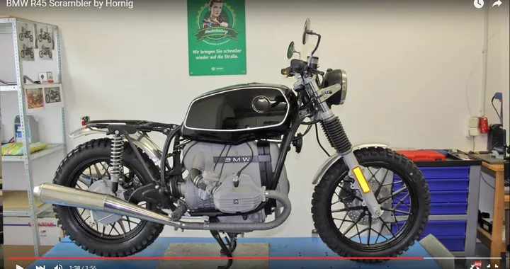 Horning mostra la nascita di una BMW R45 Scrambler [Video]