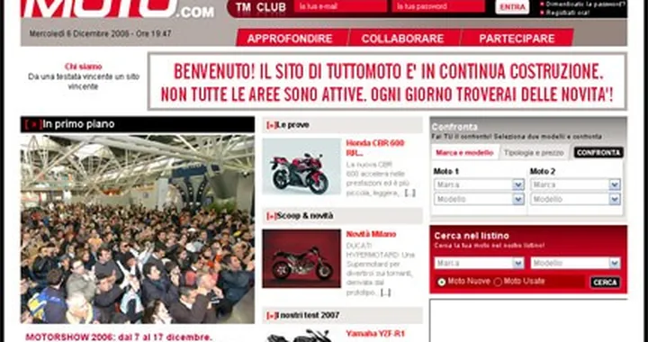 Tuttomoto: nuovo sito e... blog!