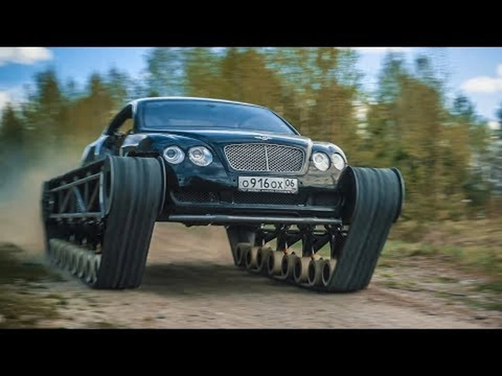 Bentley Continental GT Ultratank: insolito mezzo cingolato russo