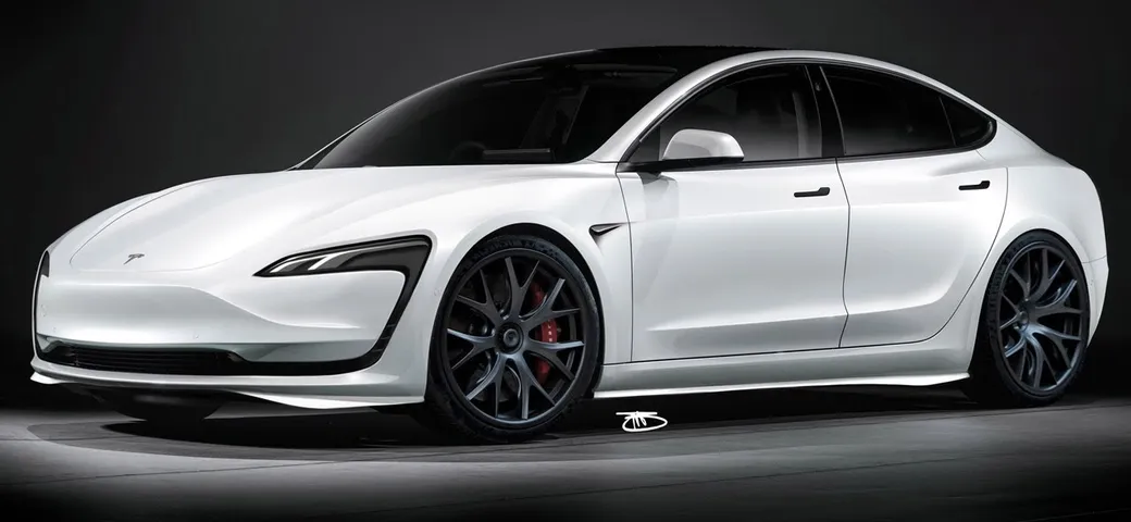 Tesla Model 3 si prepara a un grande restyling nel 2023 [RENDER]