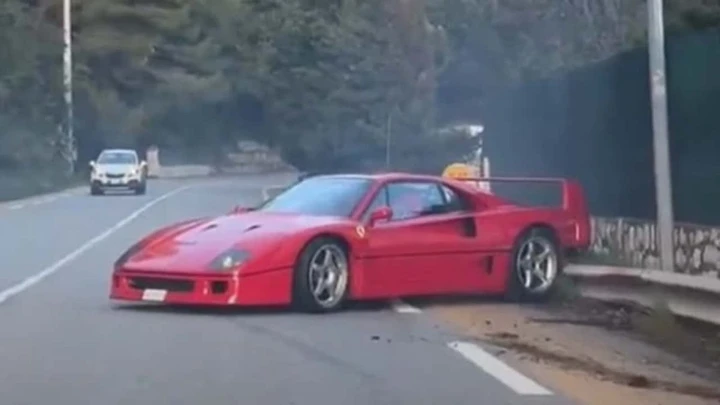 Incidente per la Ferrari F40 di Lando Norris: non era lui alla guida