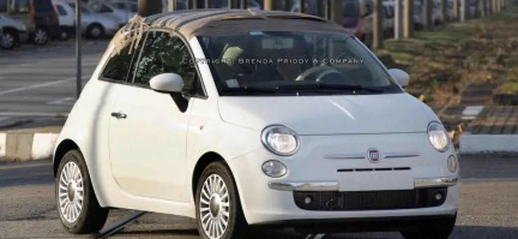 Fiat 500 cabriolet: nuove foto spia