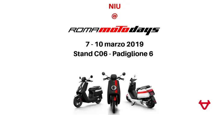 Scooter elettrici: NIU a Roma Motodays