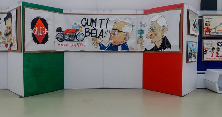 Le vignette di Matitaccia al Museo Collezione Moto Poggi