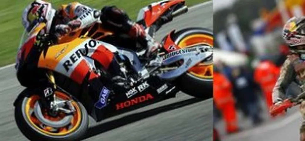 Andrea Dovizioso e Ivan Lazzarini in pista al Motor Show