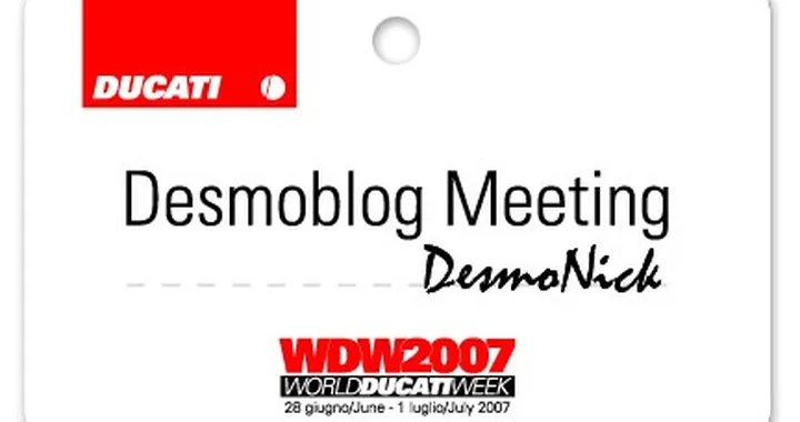 1° raduno ufficiale Desmoblog