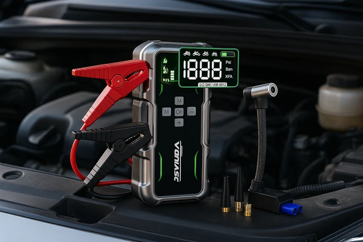 Avviatore VoltSurge D08 in offerta: ha anche il compressore e costa 69,99 euro