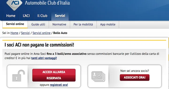 Bollo più caro con carta di credito: ACI multata per 3 milioni