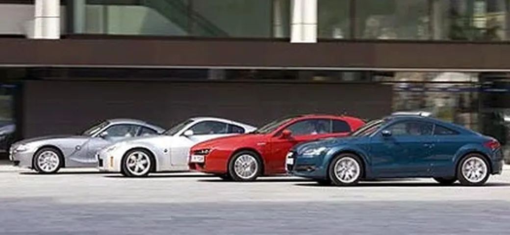 Audi TT contro BMW Z4, Nissan 350Z, Alfa Brera