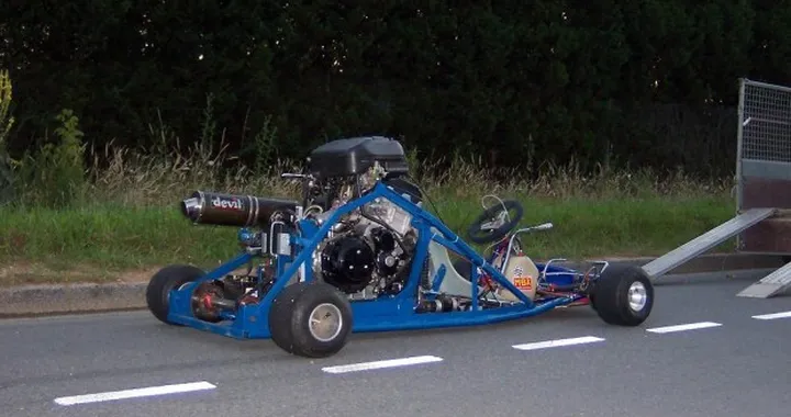Il go kart col motore della Hayabusa!