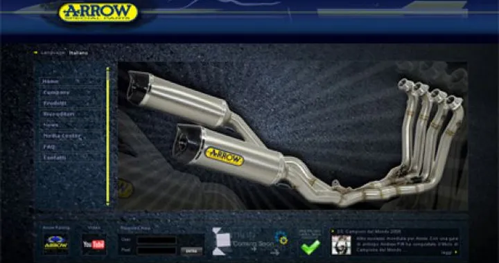 Nuovo sito Arrow Special Parts