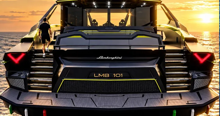 Yacht Lamborghini da 15 milioni, ha tre motori V16 e oltre 7.000 CV