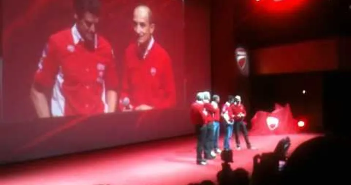 Press Ducati 2012: Carlos Checa alla presentazione della 1199 Panigale