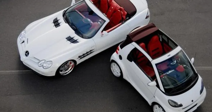 Brabus: Slr Roadster Vs Smart Ultimate 112
