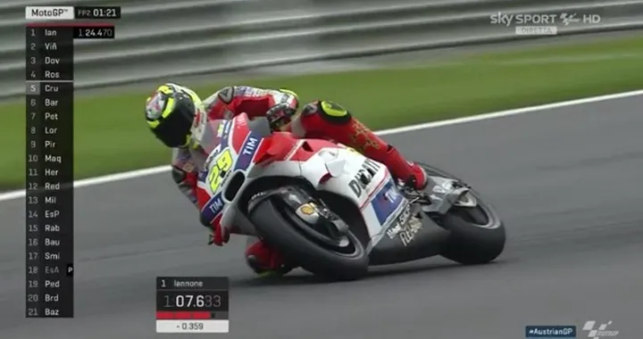 MotoGP Austria, gran pole di Iannone. Rossi fra i due Andrea della Ducati. Prima fila “tricolore”