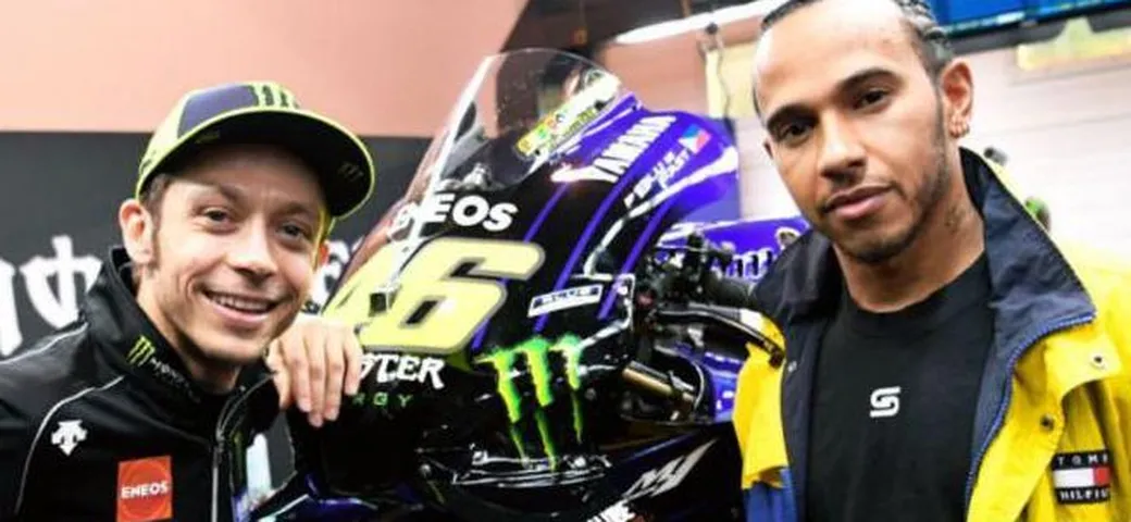 Hamilton in visita da Rossi: 