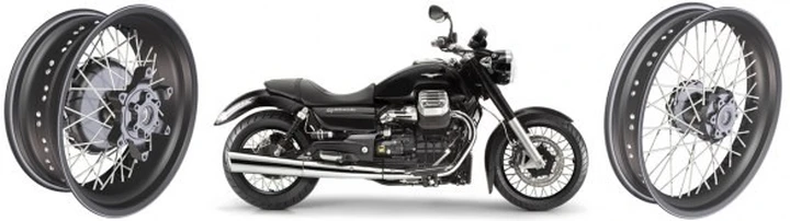 Millepercento: cerchi Borriani per Moto Guzzi California 1400