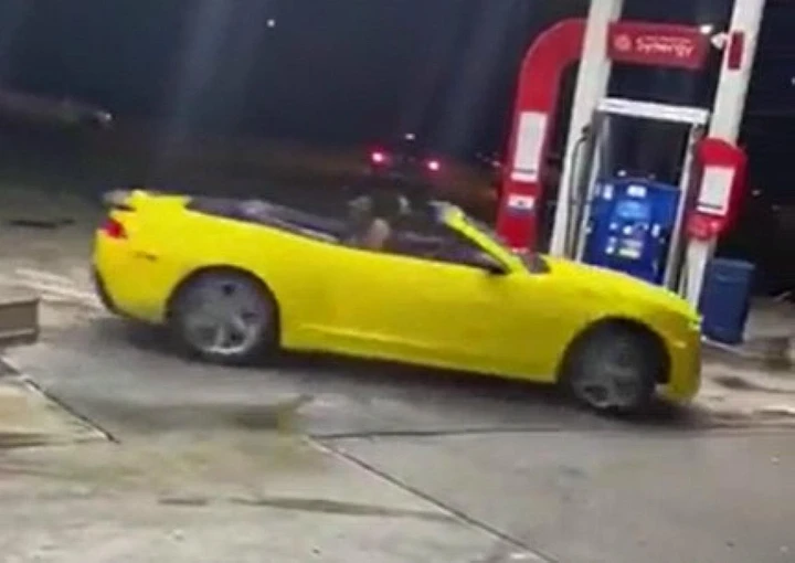 Chevrolet Camaro: drifting pericoloso tra le pompe di benzina [Video]
