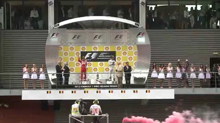 Greenpeace al GP del Belgio F1 2013 contro Shell