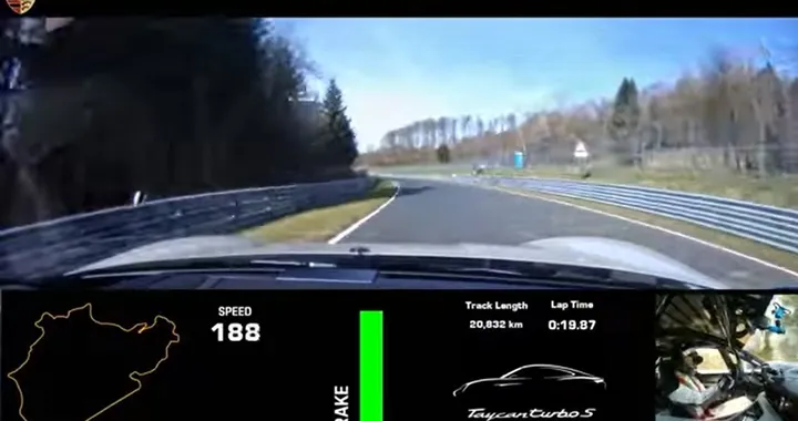Porsche Taycan Turbo S: record elettrico al Nurburgring [Video]