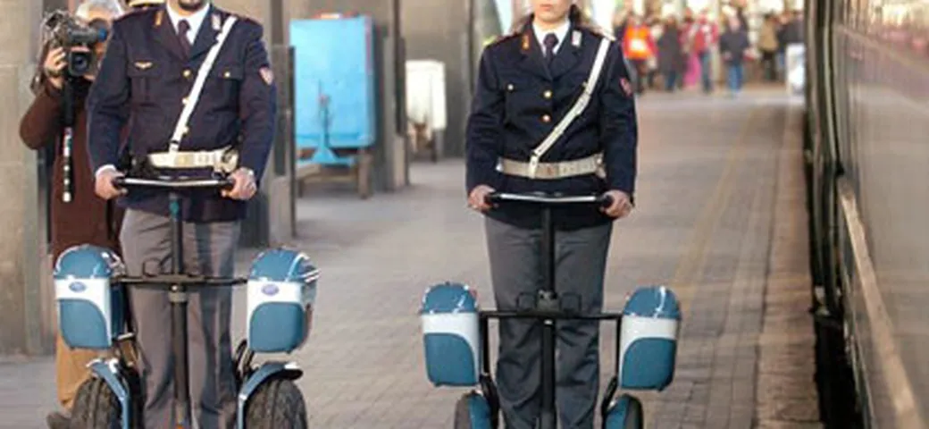Il Segway in dotazione alla Polfer