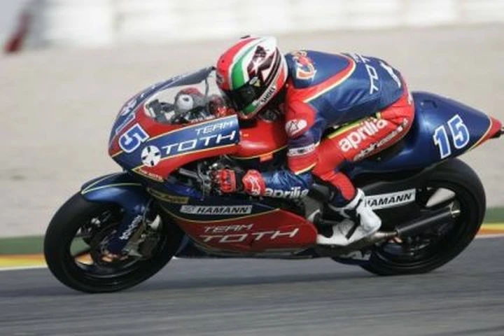 Test di Jerez: Roberto Locatelli in sella alla Gilera