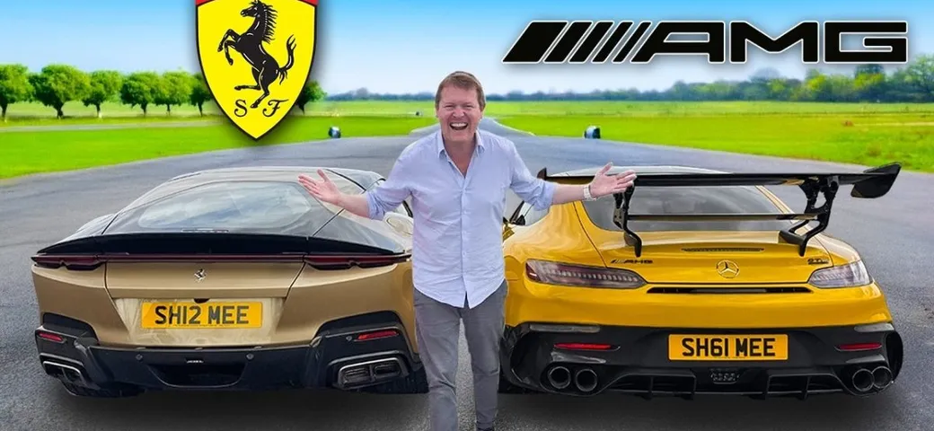 Ferrari 12Cilindri contro Mercedes-AMG GT Black Series: la sfida al Santa Pod Raceway