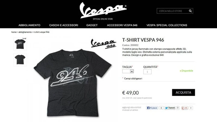 Apre Vespa Store