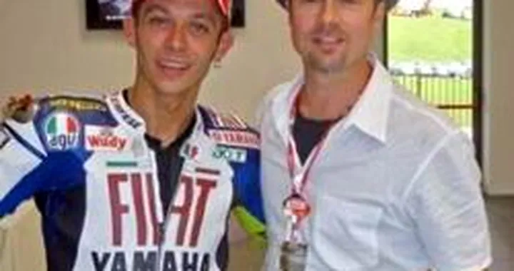 Brad Pitt? Vorrebbe essere Valentino Rossi