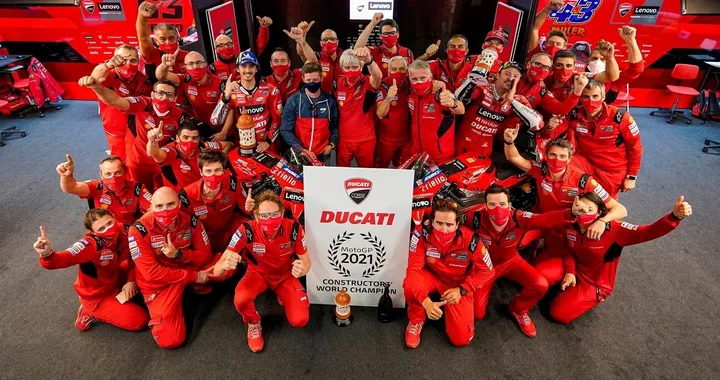 MotoGP: Ducati festeggia il titolo costruttori 2021
