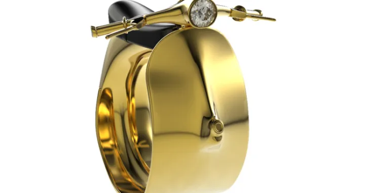 Anello Vespa, per portare al dito il mito italiano