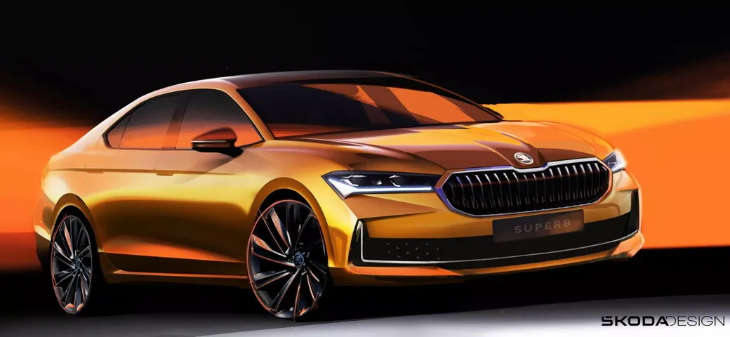 Skoda Superb 2024: nuove immagini in vista del suo debutto del 2 novembre [TEASER]